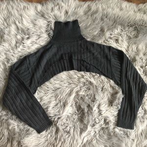 cropped turtleneck sweater
